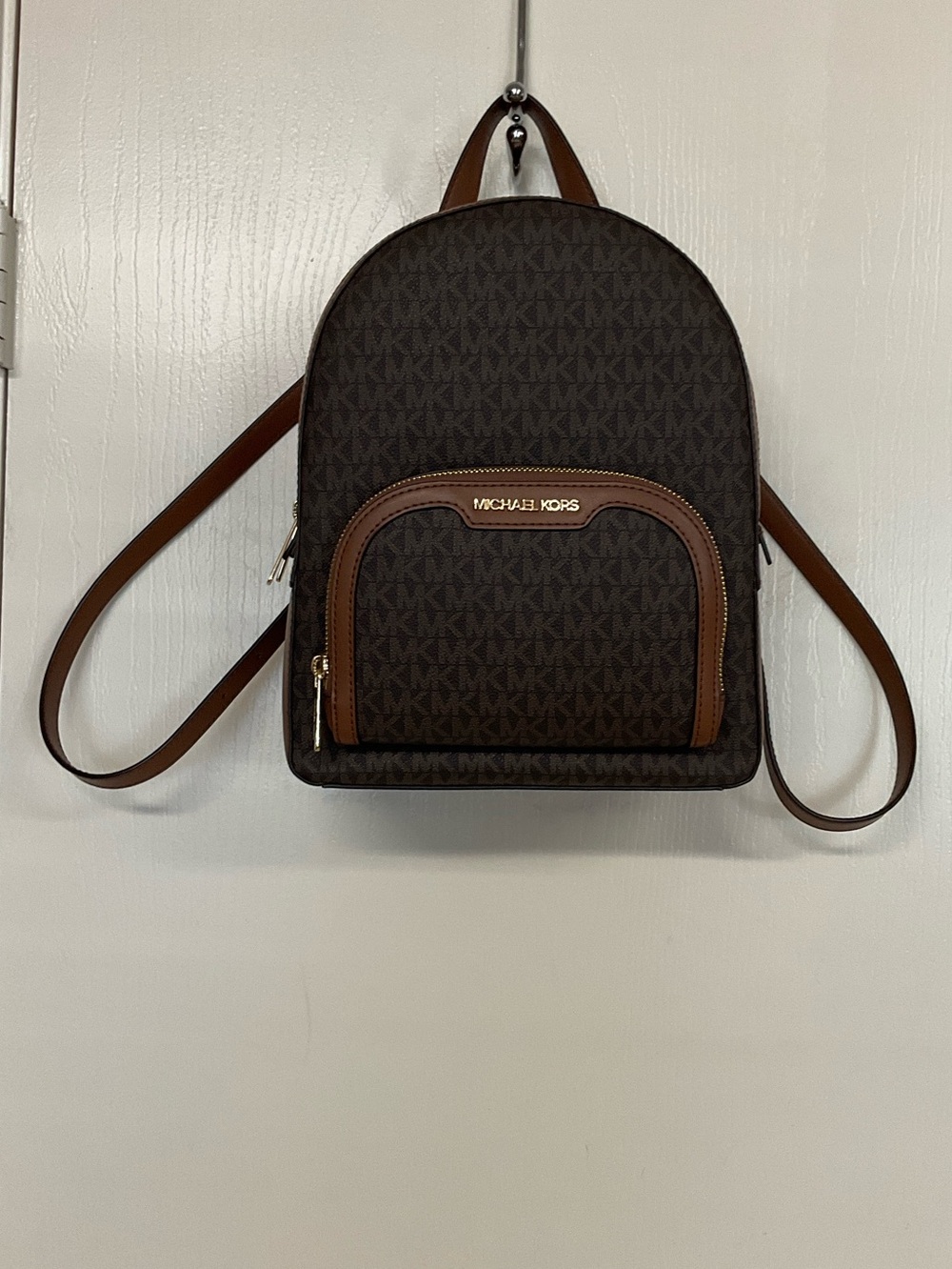 Michael Kors Jaycee Signature Zip Pocket Backpack